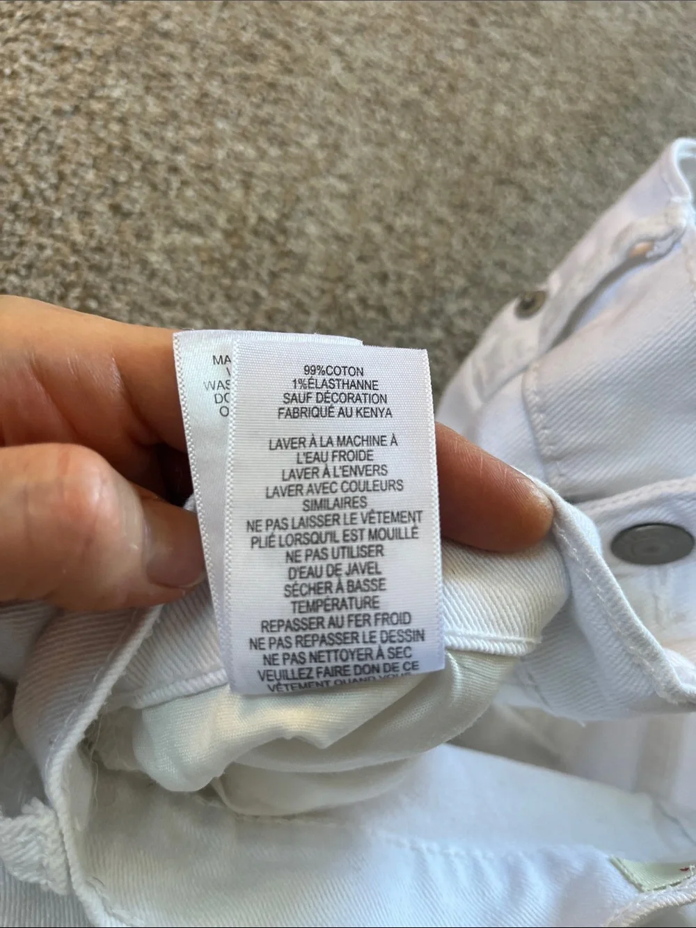 Levi’s 511 Slim tagged 16reg W28L28 See Photos for Actual Fit EUC Bright White